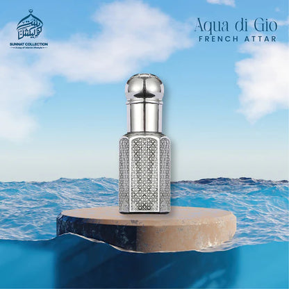 Aqua di Gio Inspired Attar – Oceanic Citrus Freshness in a Long-Lasting Halal Perfume Oil for Men | Non-Alcoholic, Signature Scent