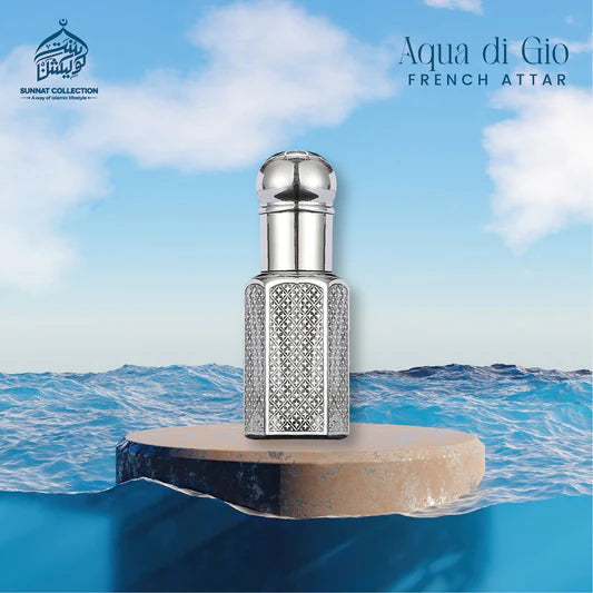 Aqua di Gio Inspired Attar – Oceanic Citrus Freshness in a Long-Lasting Halal Perfume Oil for Men | Non-Alcoholic, Signature Scent