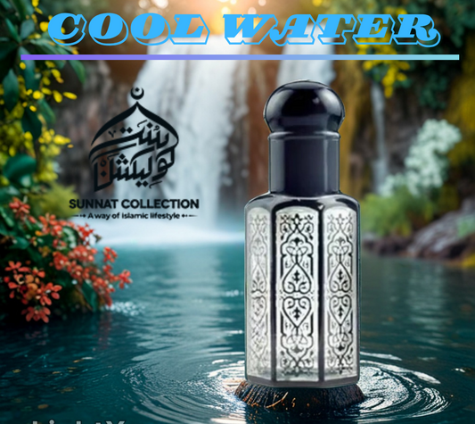 Cool Water Fresh – Long-Lasting Oceanic Fragrance(Attar And Perfume) for Men | Alcohol‑Free & Prayer-Friendly | Sunnat Collection