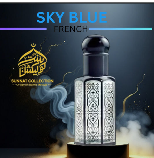 Sky Blue Attar – Fresh, Uplifting & Timeless Fragrance for Men (Alcohol-Free, Long-Lasting, Prayer Safe)