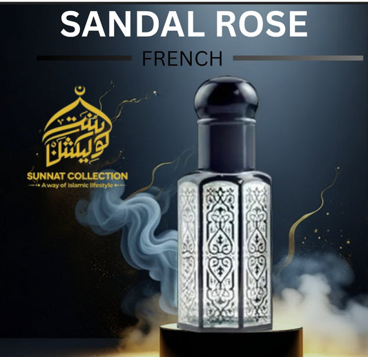 Sandal Rose Attar – Luxurious Sandalwood & Romantic Rose Blend (Alcohol-Free, Long-Lasting, Prayer Safe)
