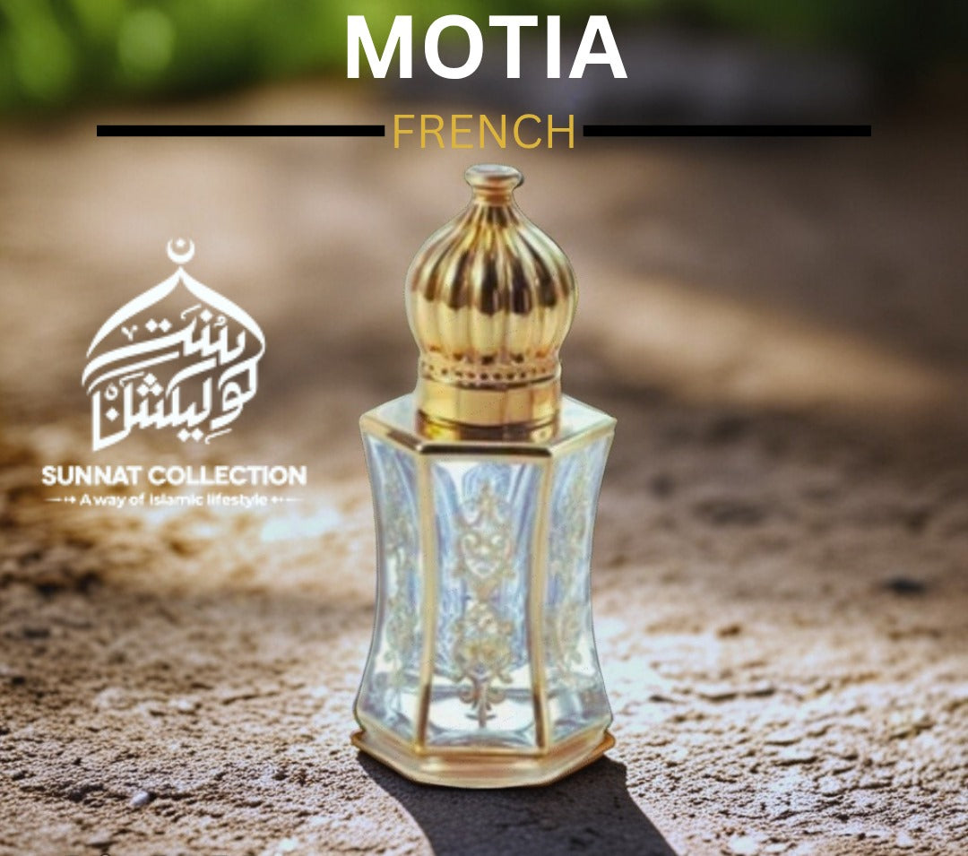 Motia Attar – Fresh, Floral & Romantic Jasmine Perfume Oil (Alcohol-Free, Long-Lasting, Prayer Safe)